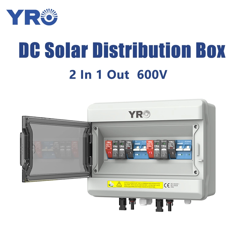 2 ইন 1 আউট 600v সৌর বিতরণ বাক্স