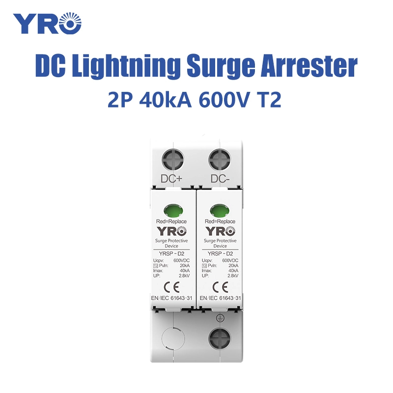 2 পি 20-40ka 600v টি 2 হোয়াইট ডিসি এসপিডি