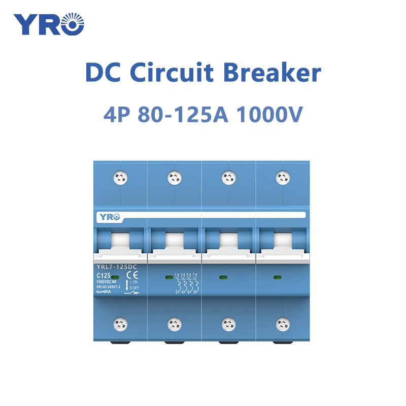 4 পি 80-125a 1000V ডিসি সার্কিট ব্রেকার