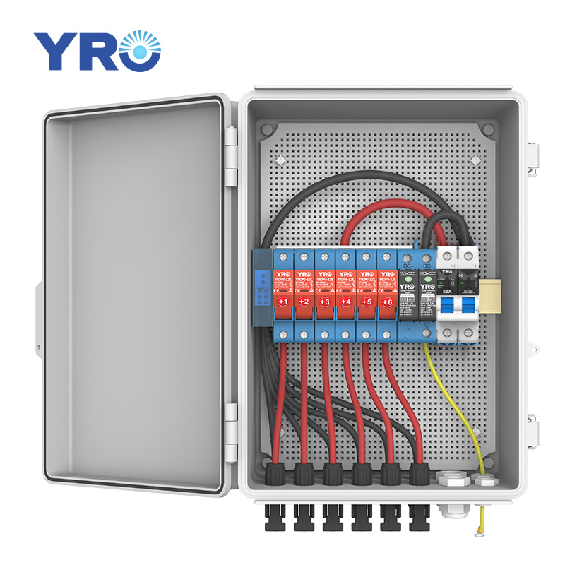 6 ইন 1 আউট 500V DC ABS ডিস্ট্রিবিউশন বক্স