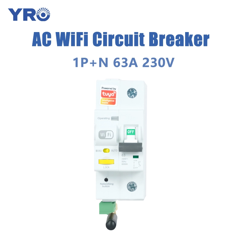63 এ 1 পি এন 230v ওয়াইফাই এসি সার্কিট ব্রেকার