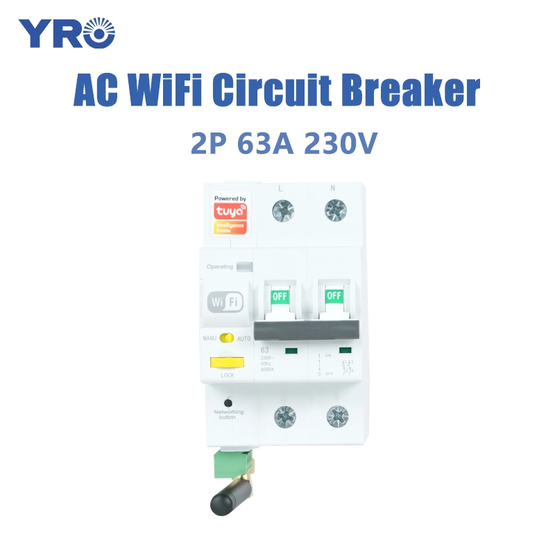 63A 2P 230V ওয়াইফাই এসি সার্কিট ব্রেকার